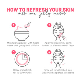 BRÜUN Jelly Mask travel pack displayed for on-the-go skincare
