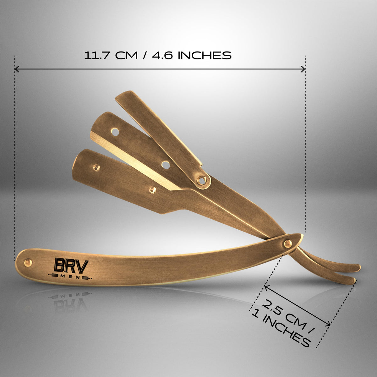 BRV MEN blade-change mechanism safely locks blades during use.