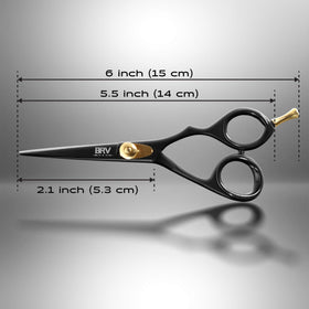 BRV MEN 5.5-inch design suited for mustache and beard shaping.