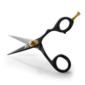 BRV MEN professional mustache scissors with hammer-forged edge for precise trimming.