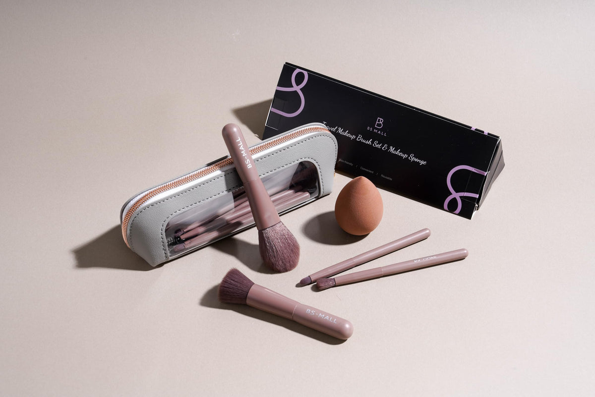 BS-MALL 14-pcs set complete kit in brown with sponge