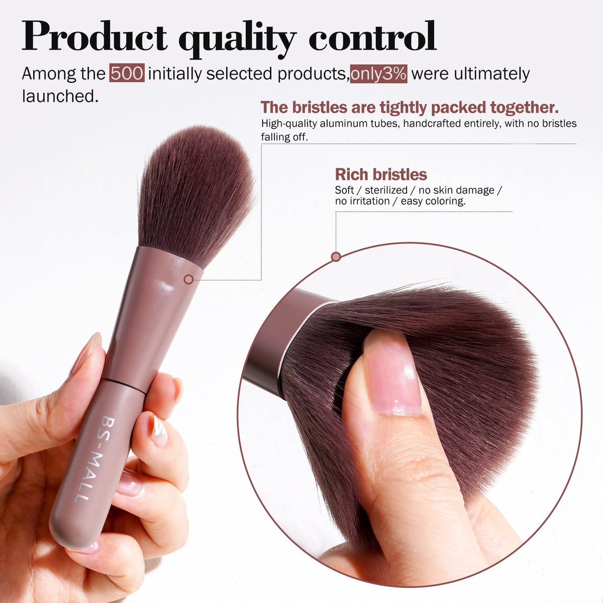 BS-MALL concealer brush for precise blending