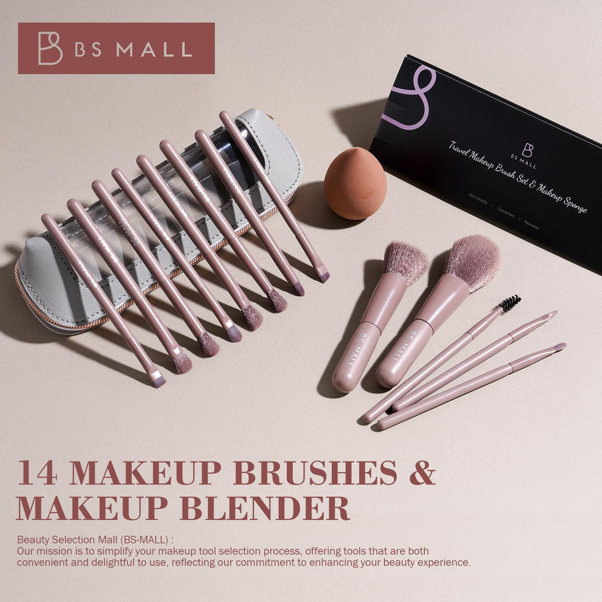 BS-MALL powder brush for setting and soft finish
