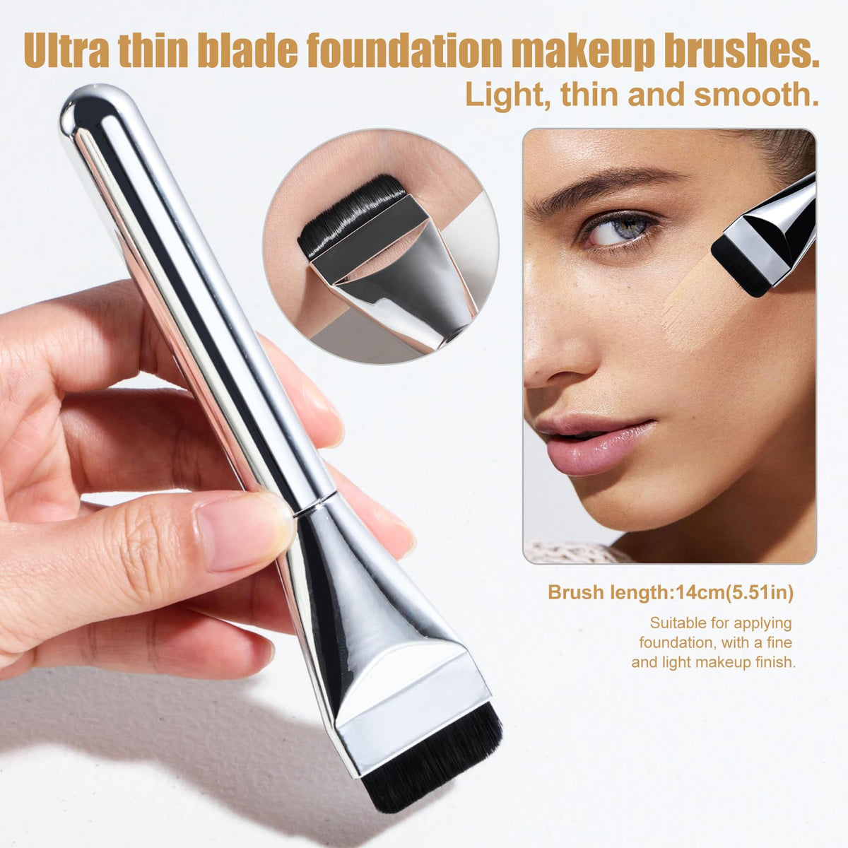 BS-MALL all-in-one brush set covers foundation to blush for quick professional results.