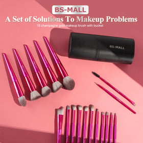 BS-MALL black case keeps brushes organized on the go.