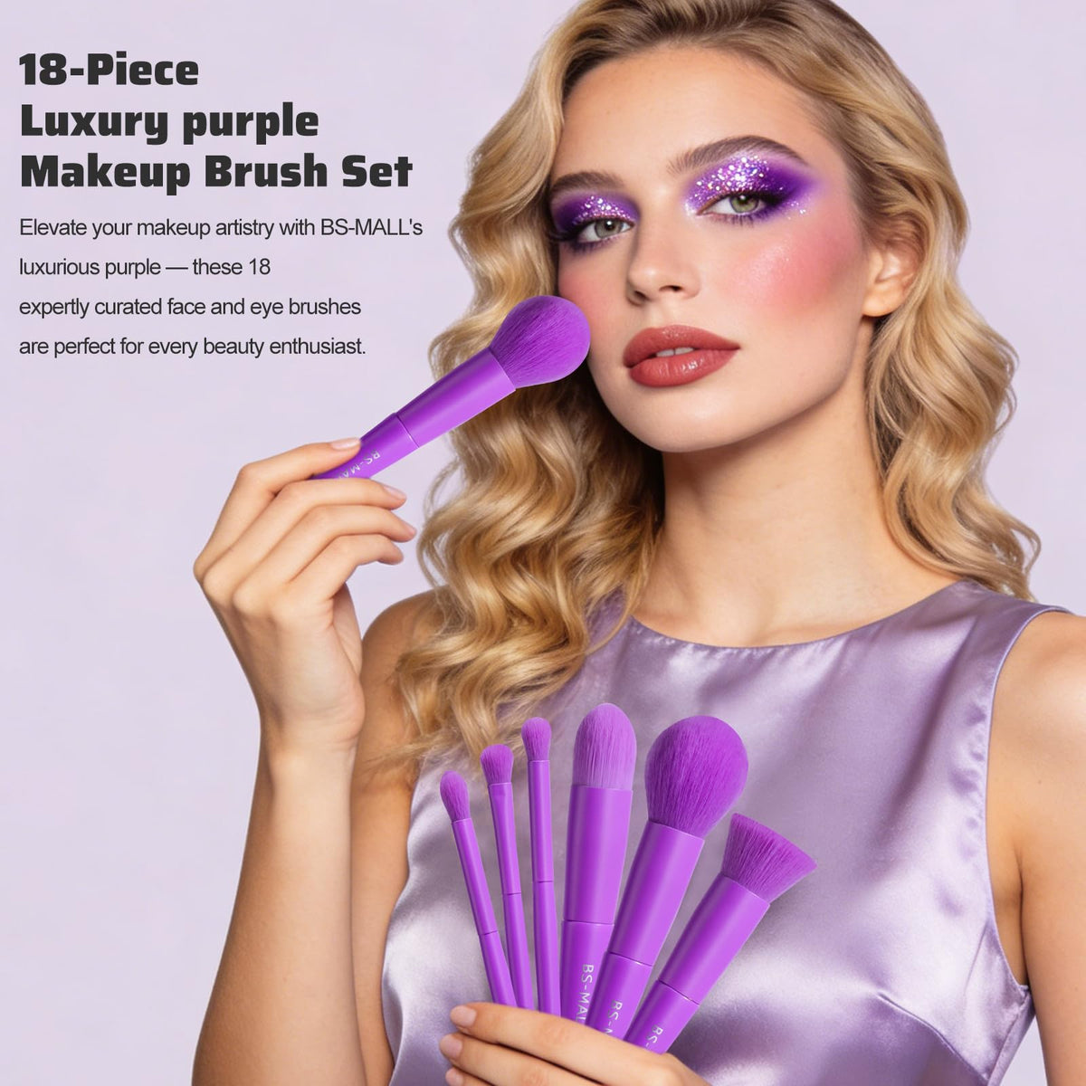 BS-MALL blush brush to blend natural-looking color.