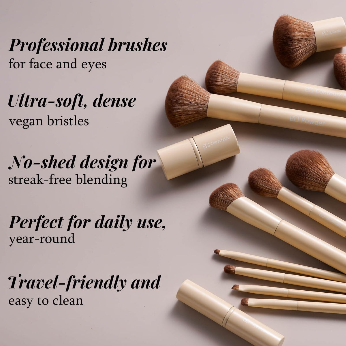 BS-MALL concealer brush ideal for precise coverage and blending