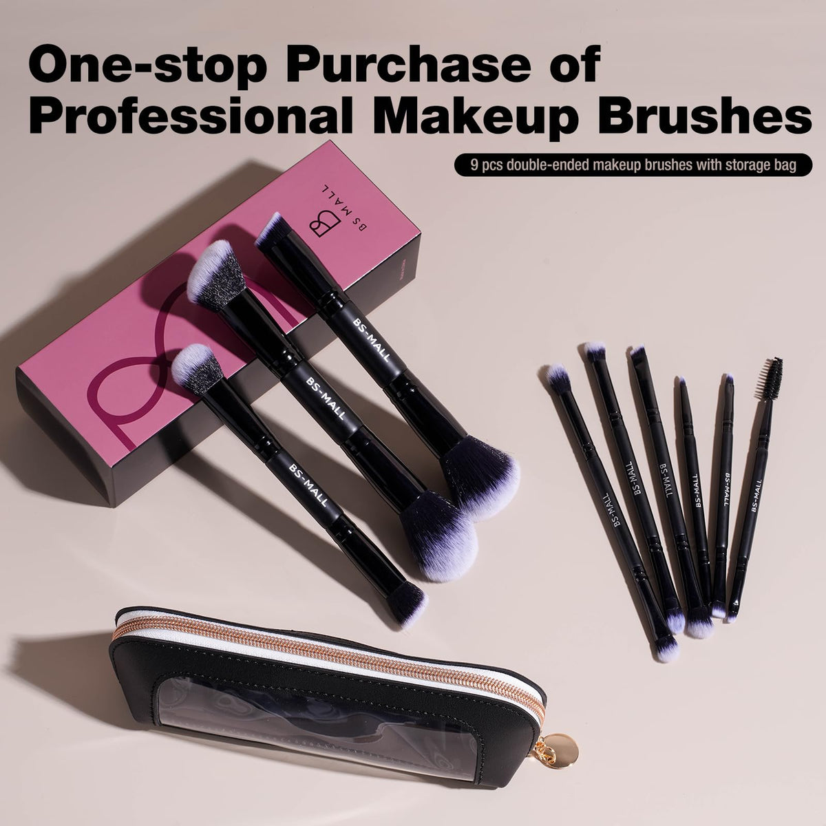 BS-MALL eyeshadow brush for smooth, even color application.