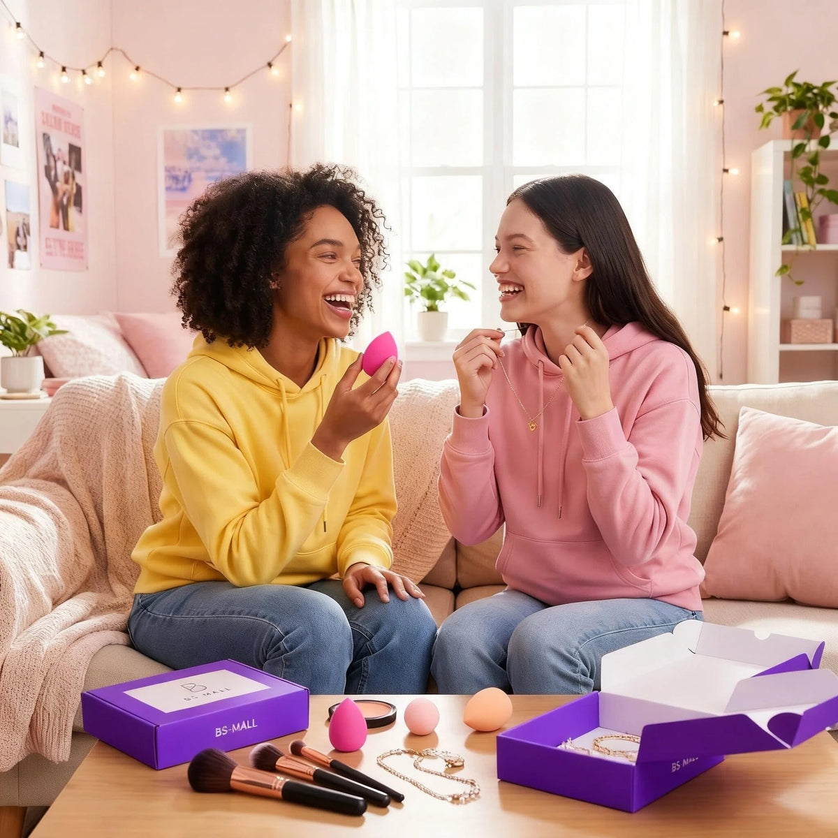 BS-MALL hair ties bundle for secure, all-day hold.