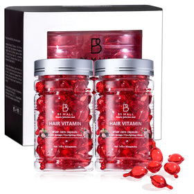 BS-MALL Hair Treatment Serum bottle demonstrates frizz control and deep hydration.