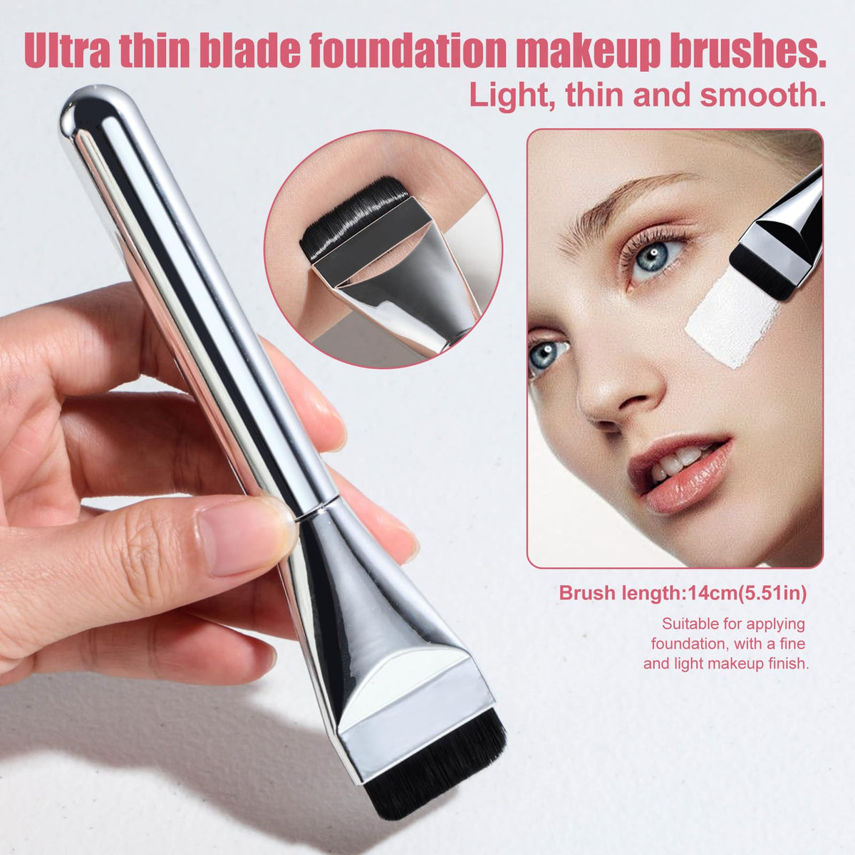 Travel-ready brush case keeps tools organized on the go.