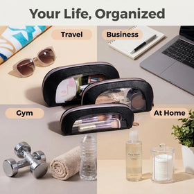 BS-MALL sleek design with zipper binding fits in purses and carry-on