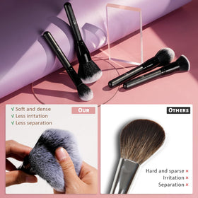 BS-MALL Soft Professional Makeup Brush Set Ergonomic handles for precise control.