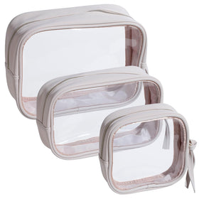 BS-MALL Toiletry Bag Clear Waterproof: easy to spot essentials while traveling