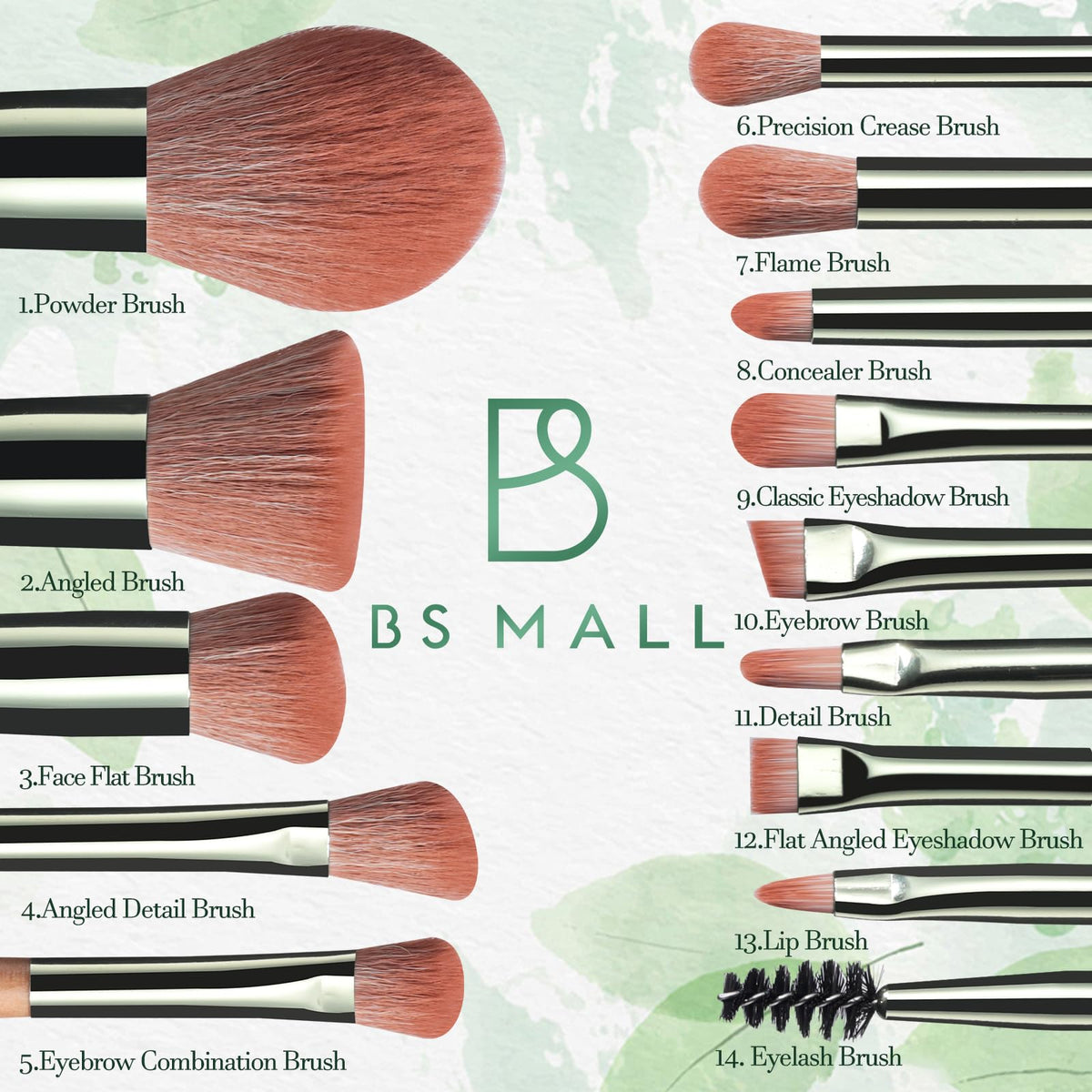 BS-MALL eye-shadow brushes for seamless application