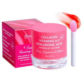 BS-MALL Watermelon lip balm jar provides hydration for dry lips all day.