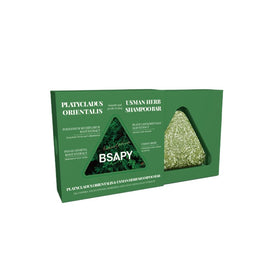 BSAPY anti hair loss shampoo bar polygonum-tea-tree lather for scalp care.