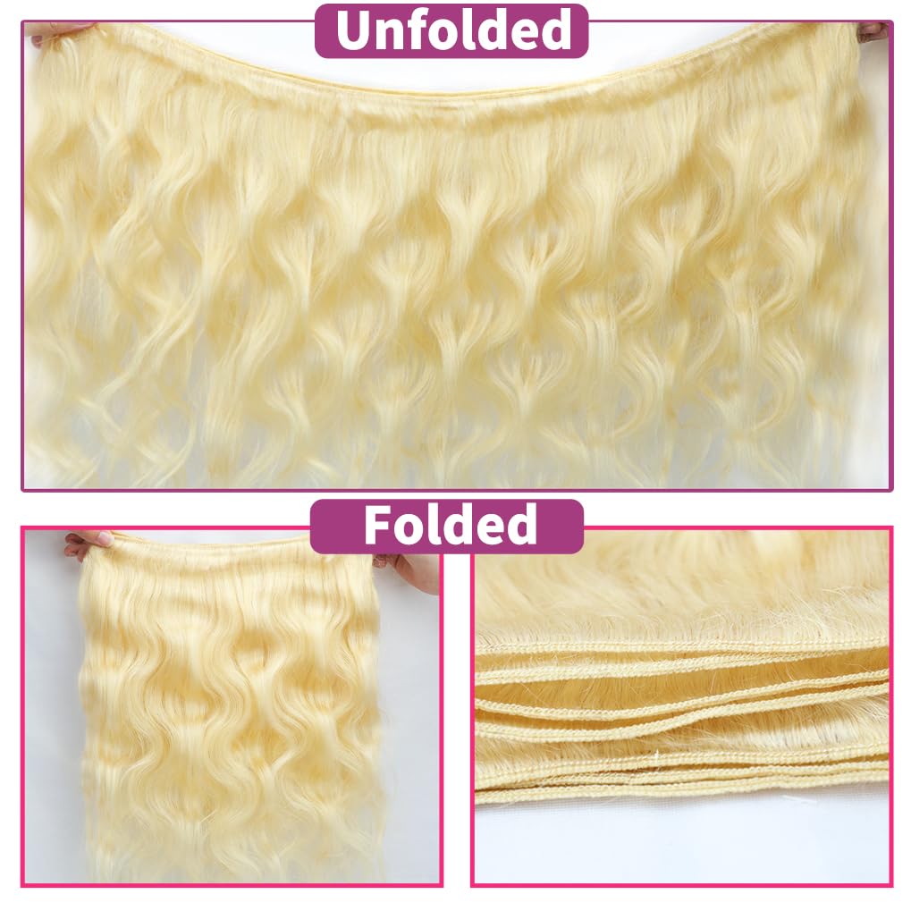 BSBU blonde hair bundles showcase soft, silky weave for a natural glow.