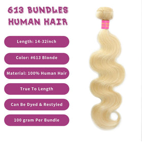 BSBU raw Indian hair 613 bundles highlight premium, ready-to-dye quality.