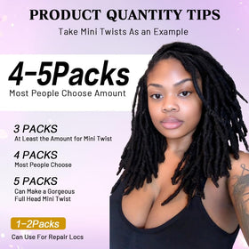 BSEVENI Afro Kinkys bulk hair for dreadlock extensions and loc repairs