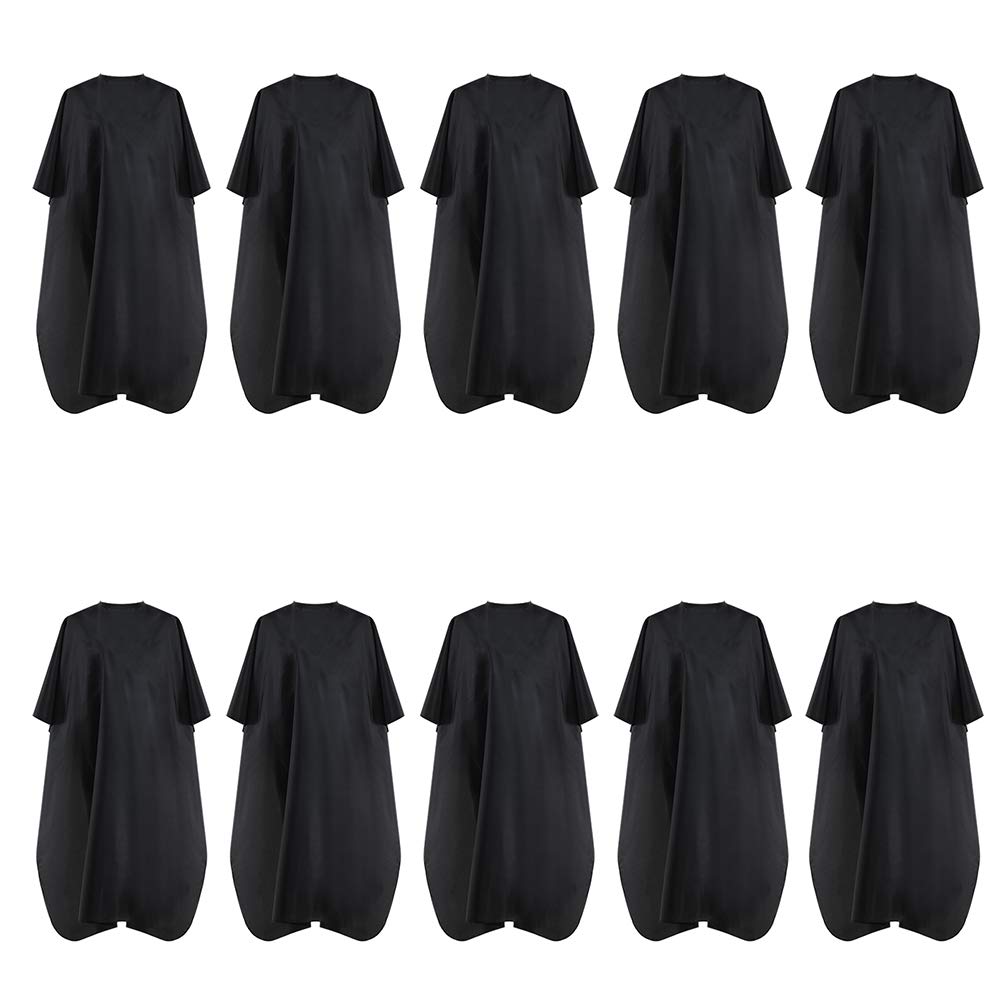 BSFHH black cape with metal snap closure offers secure, adjustable fit.