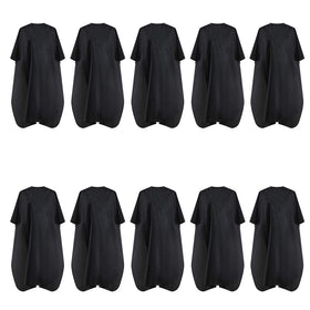 BSFHH black cape with metal snap closure offers secure, adjustable fit.