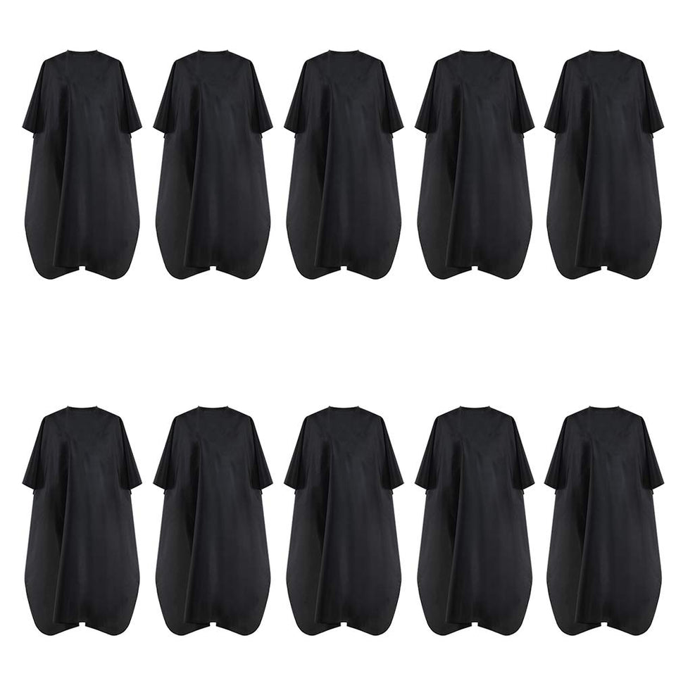 BSFHH black cape with metal snap closure offers secure, adjustable fit.