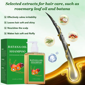 BSMAX Batana Oil Shampoo rich foam forms gentle cleansing.