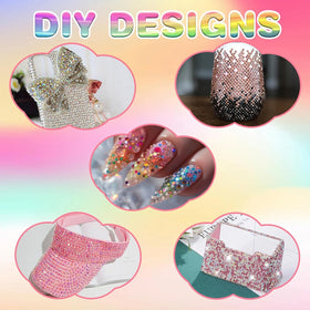BSpecter multicolor resin rhinestones ideal for diamond art accents.
