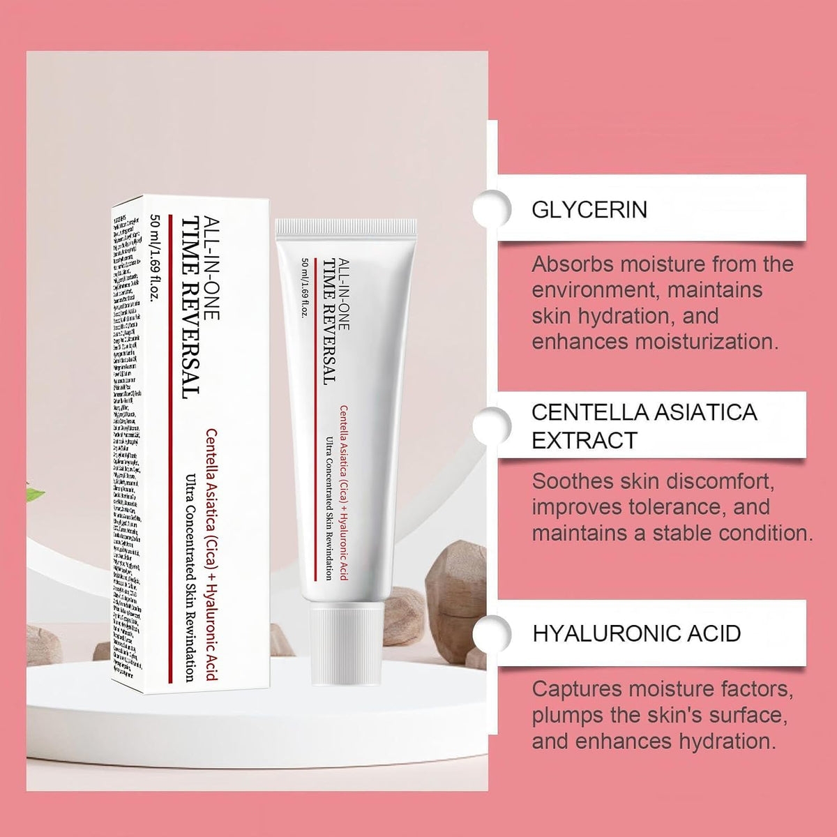 BSpecter Time Reverse Cream provides hydration boost for refreshed skin.