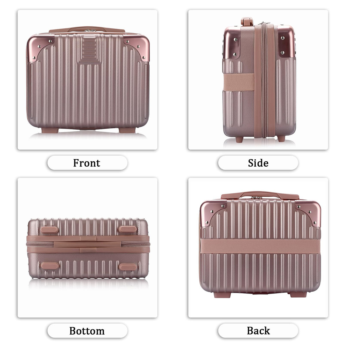 BSTKEY waterproof and scratch-resistant shell protects cosmetics