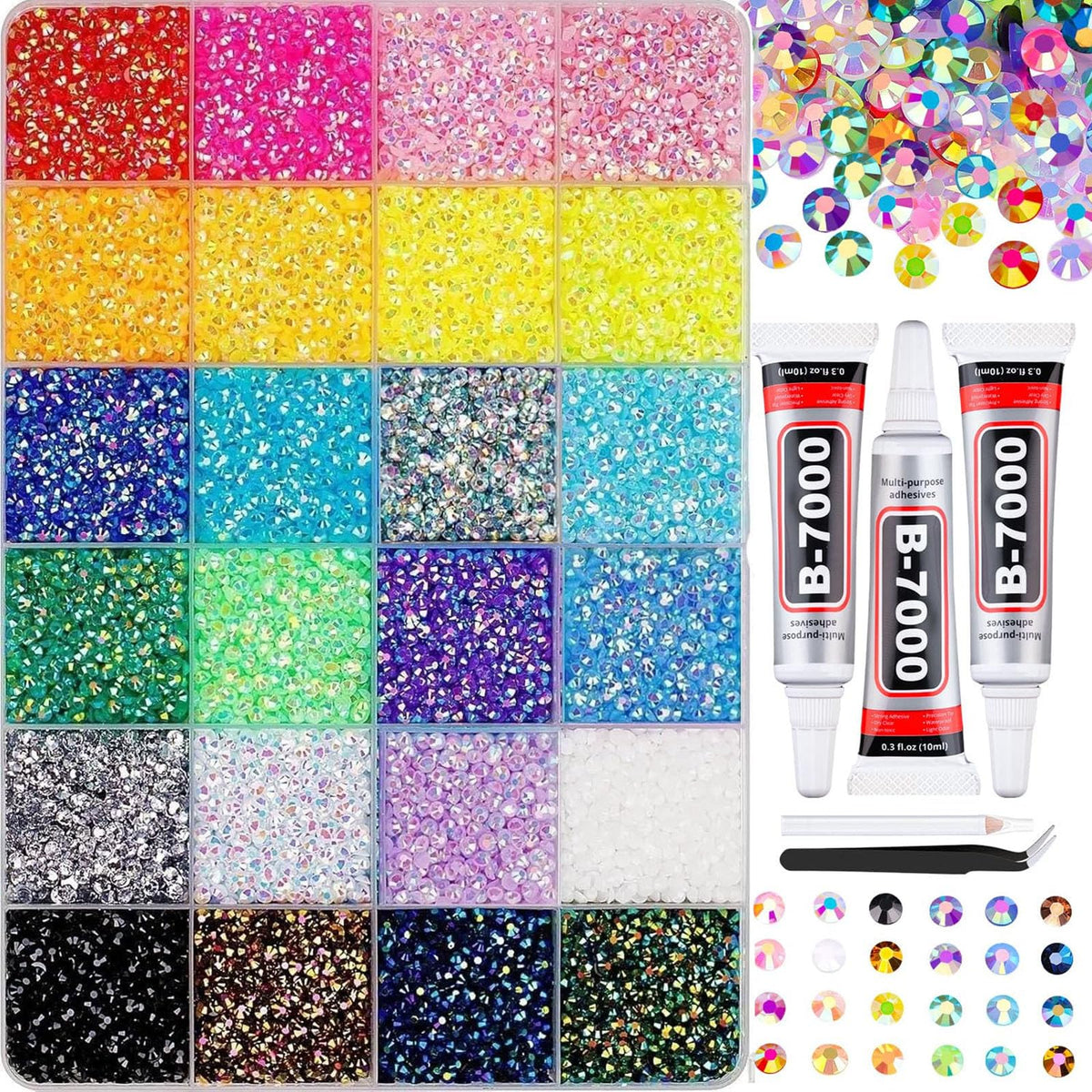 BSummit colorful resin rhinestones add vibrant sparkle to crafts and nails