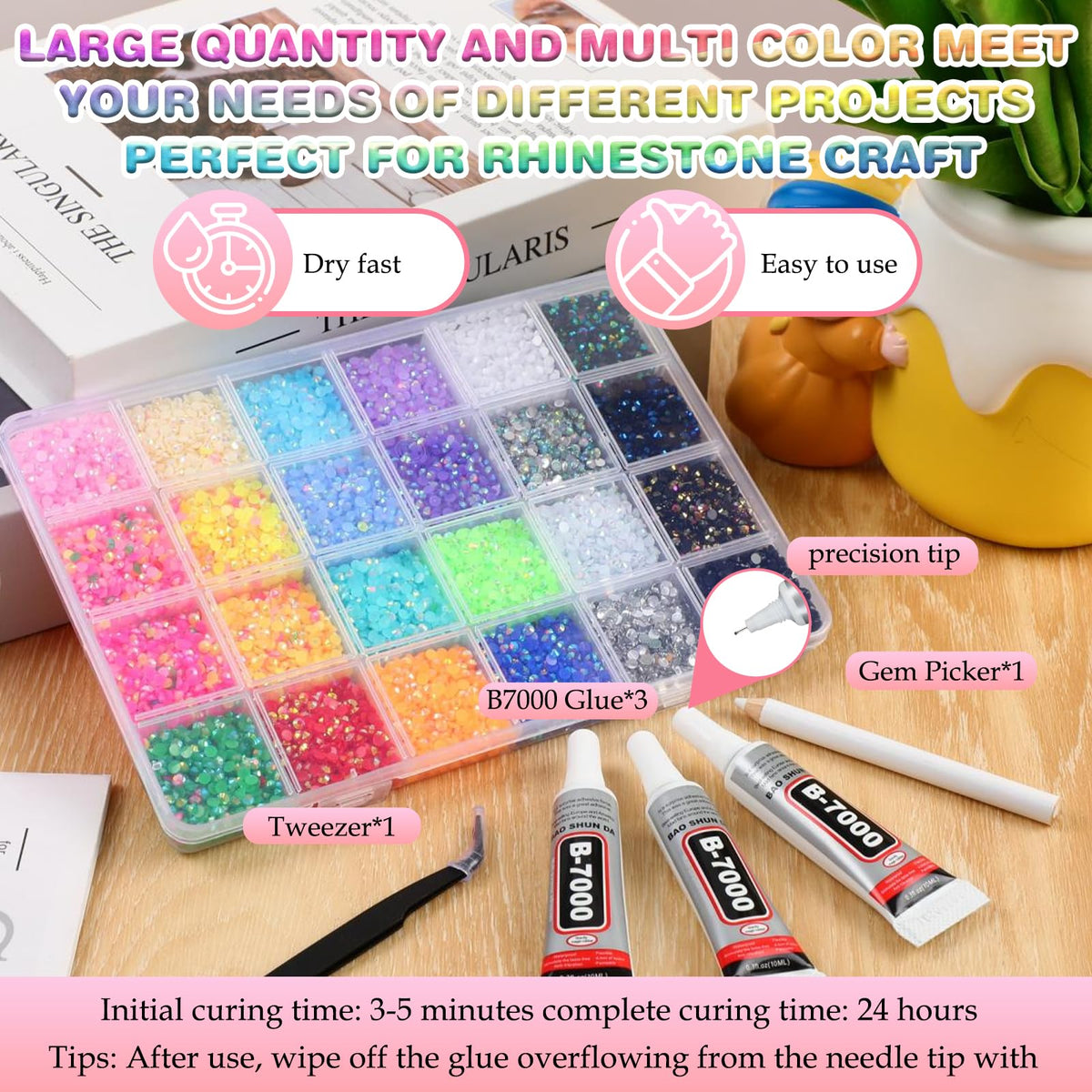 BSummit diamond art embellishments for DIY projects with brilliant shine