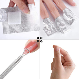 BTYMS soak-off wraps fit fingers and toes for even removal of gel polish.