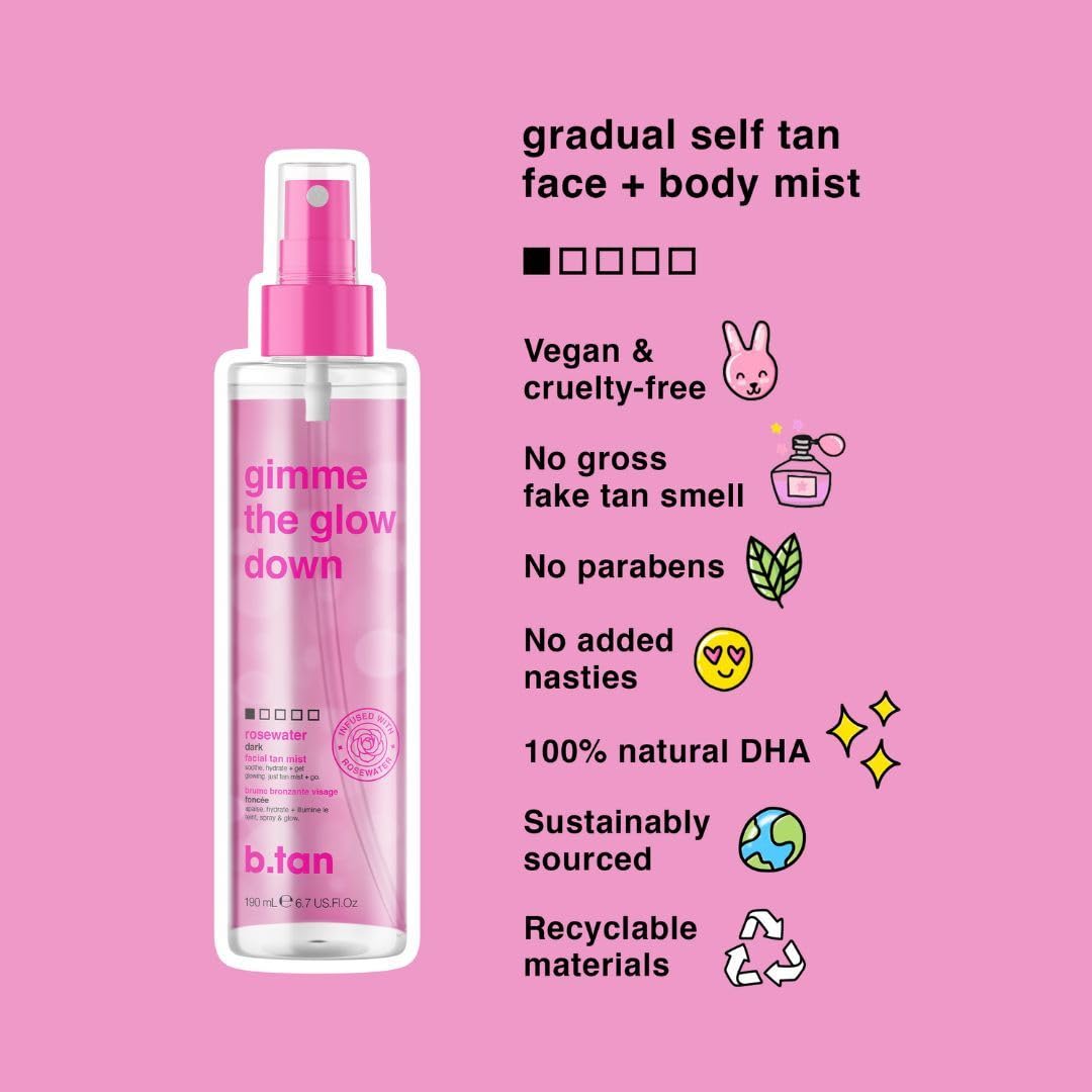 B.TAN Kit packaging displayed, signaling a complete, easy-start self-tanning kit.