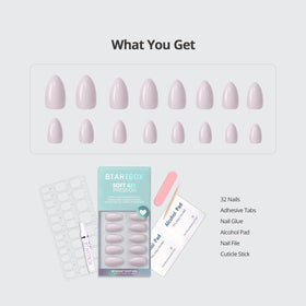 Removal process with warm water for easy, gentle nail transition