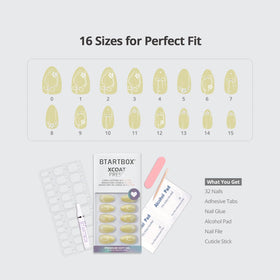 BTArtbox almond shape nails provide a realistic look that moves with you.