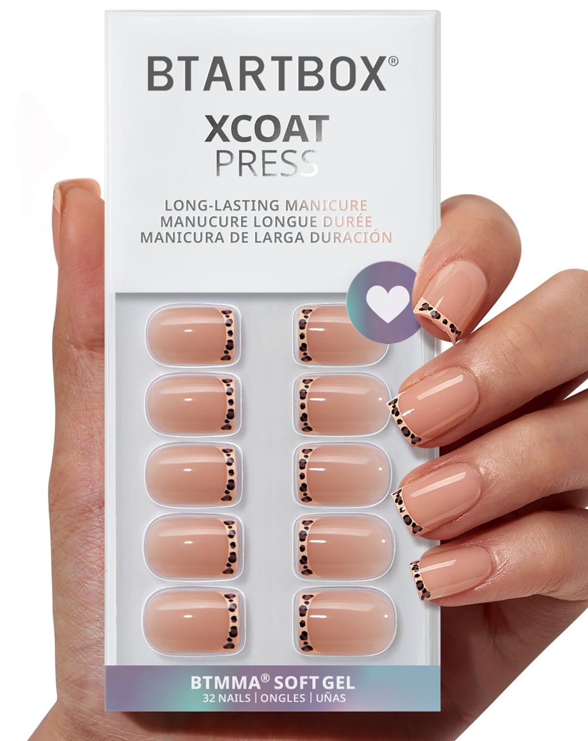 BTArtbox Dangerous Game square leopard nails for long-lasting wear and bold style.