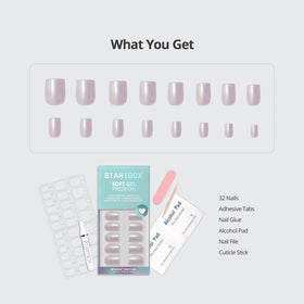 BTArtbox easy removal press-on nails with warm water.