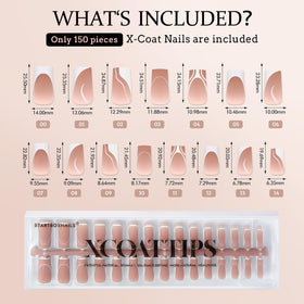 BTArtbox French Tip Press On Nails Style 3 for versatile nail art options.