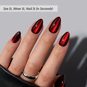 BTArtbox glue-on nails kit showing 32 pieces for secure application