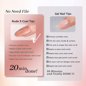 BTArtbox nail file for shaping tips to a smooth finish.