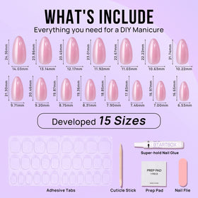 BTArtbox nail glue and adhesive tabs give longer wear and easy changes.