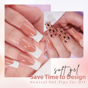 BTArtbox Square Nail Tips promote easy DIY extensions with natural, seamless finish.