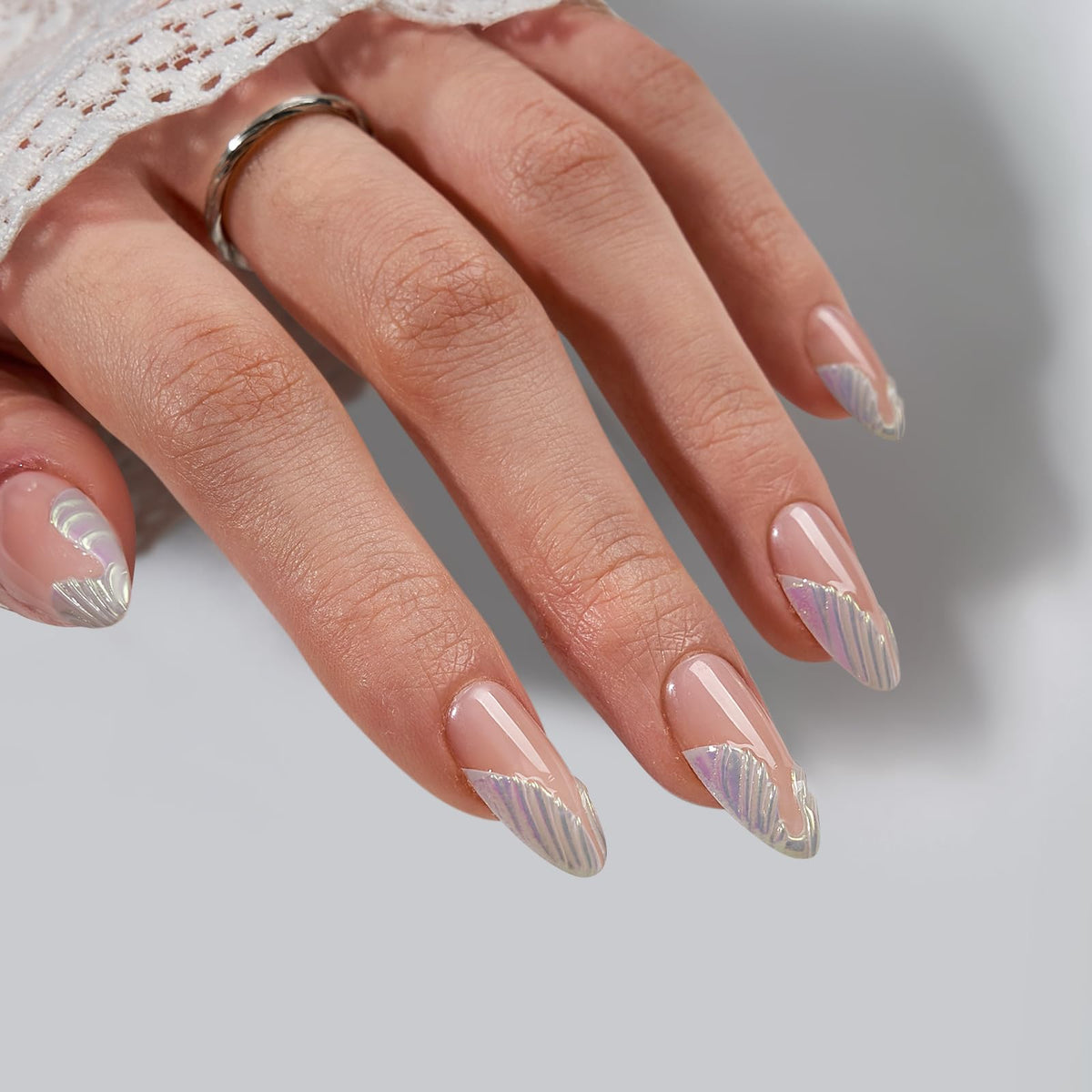 BTArtbox Starlet nails side view showing fit and shape