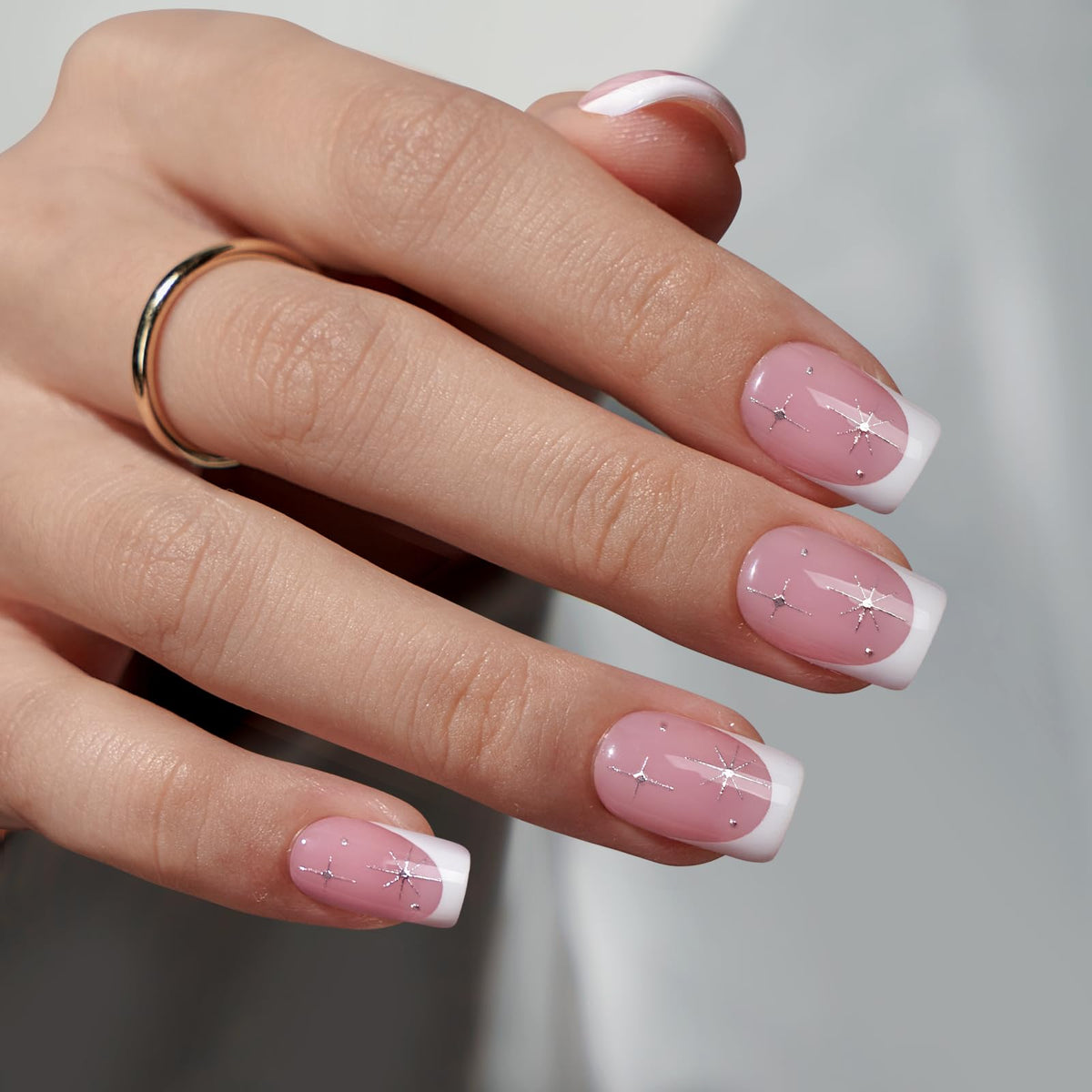 BTArtbox starlit sparkle nails closeup showing shimmer and easy DIY glam