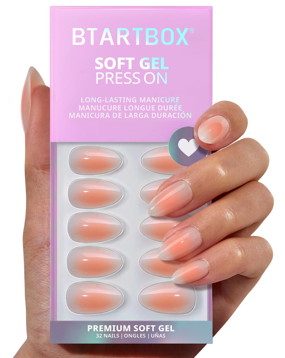 BTArtbox Twilight Soft ombre nails kit — 32-piece set for easy DIY manicure.