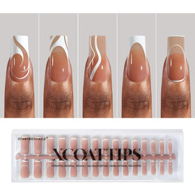 BTArtbox XCOATTIPS swirl pattern 1 for quick at-home manicure.