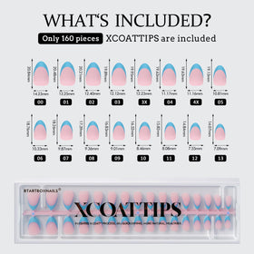BTArtboxNails 160-piece set in 16 sizes supports easy at-home manicures
