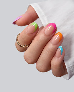 BTArtboxnails extra-short almond tips for comfortable wear